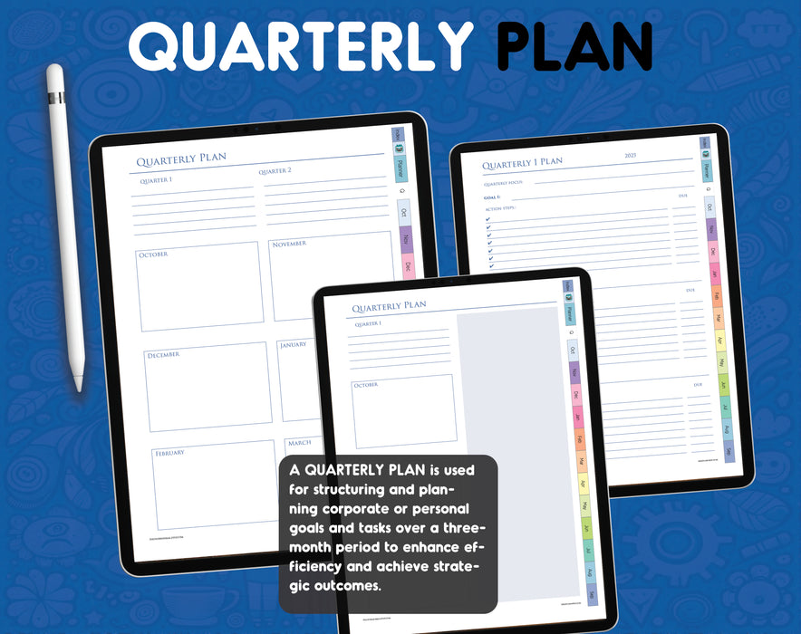 2025-2026 Digital Samsung Notes Planner Template for Android tablet