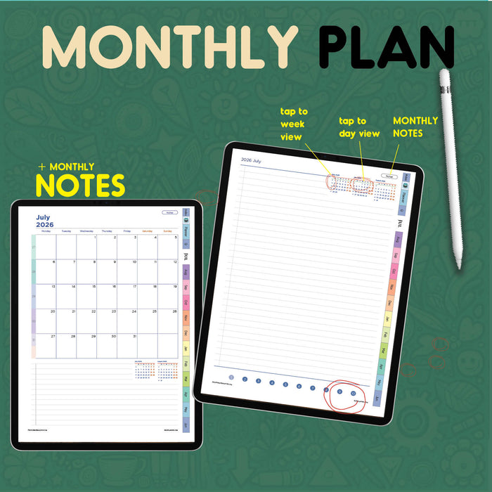 247 Digital Hour Hourly Planner | Digital Daily PDF