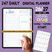 247 Digital Hour Hourly Planner | Digital Daily PDF