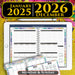 2025-2026 Digital Weekly Planner Pad