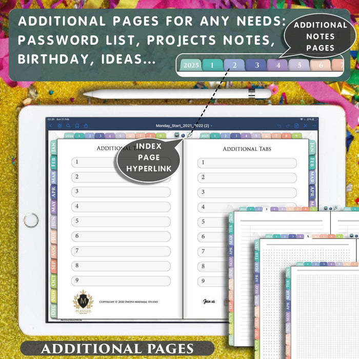 2024 Digital 2 Page Per Day Planner