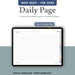 digital daily notebook page for notability and goodnotes