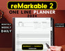 2024-2025 One Line Daily Planner for reMarkable 2