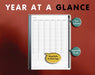 year at a glance year planner for remarkable