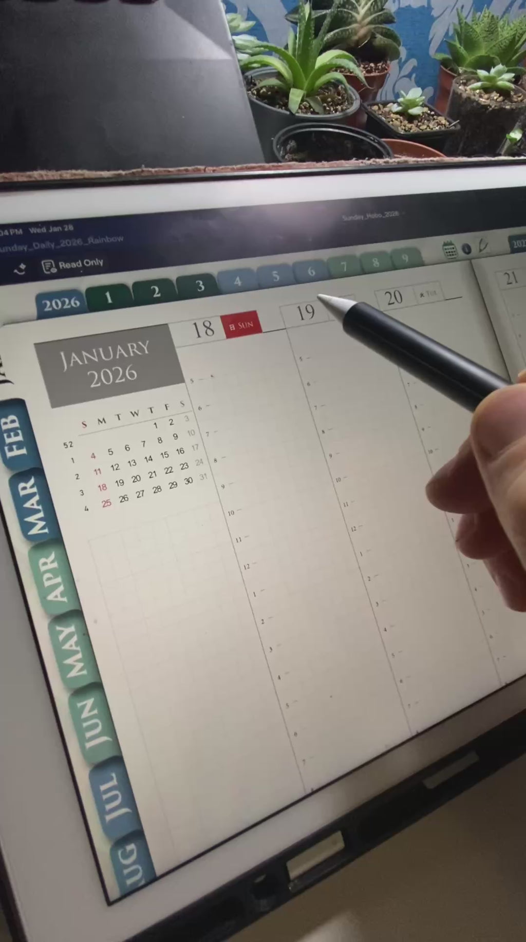 Hobonichi Style Digital Planner PDF for iPad 