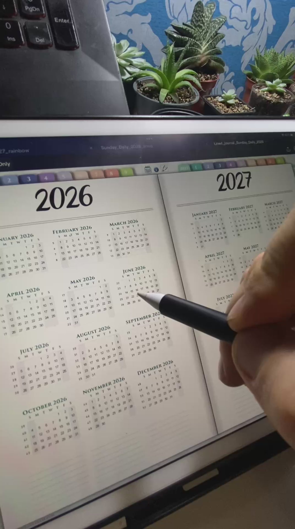 Lined Digital Planner 2026–2027 | Simple Daily Journal & Planner for iPad