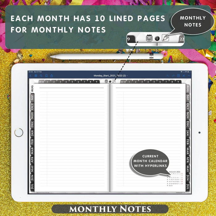 goodnotes grey lined page template
