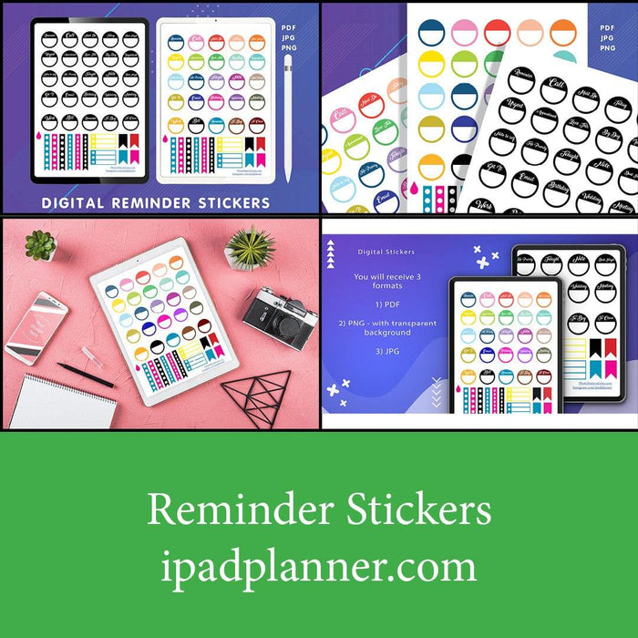 Digital Franklin Planner Bundle. Daily - Weekly Planner.  FREE BONUSES: Covers, Simple Journal, Sticker book, Stickers Set