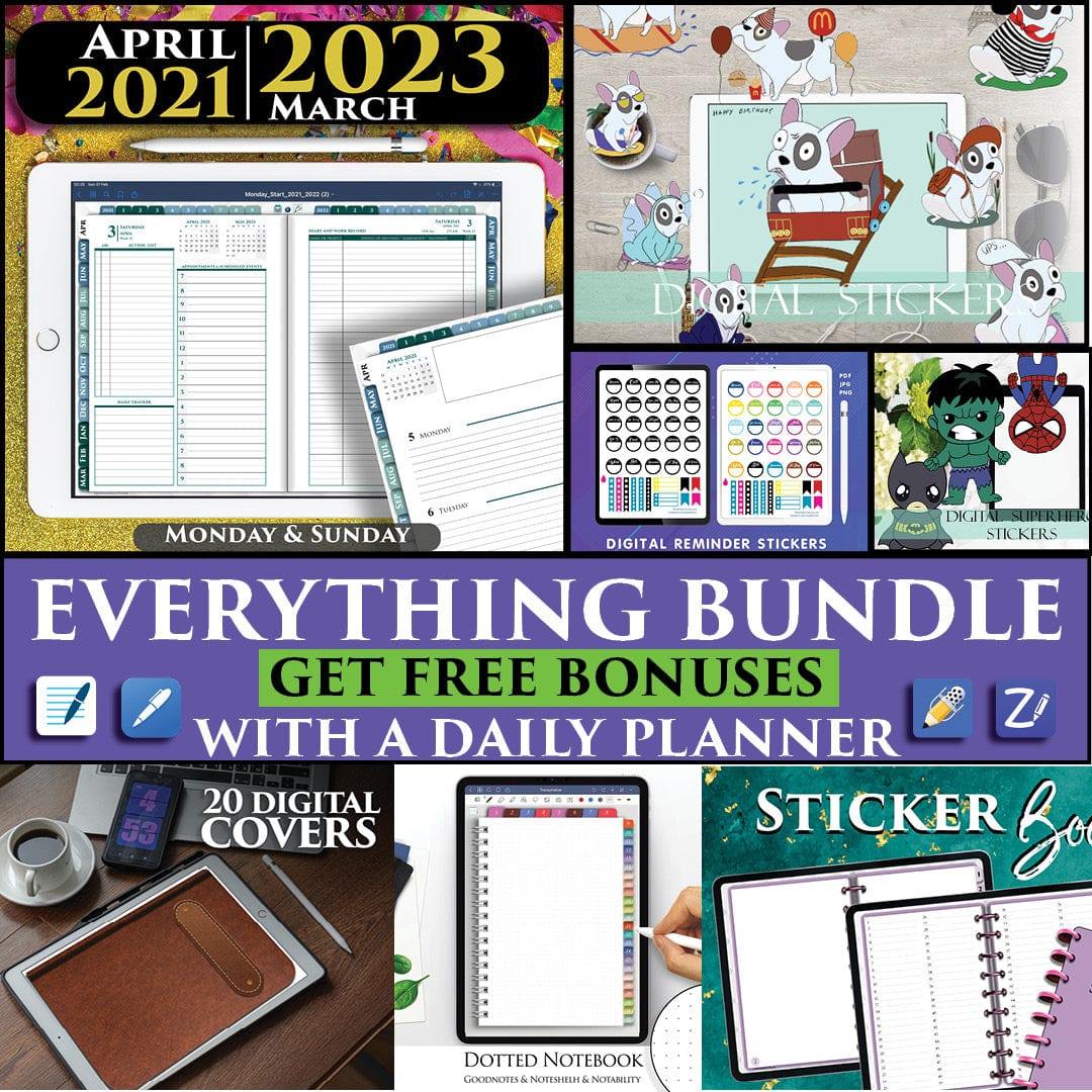 2024 2025 Digital Franklin Planner Bundle. Daily Weekly Planner. FRE