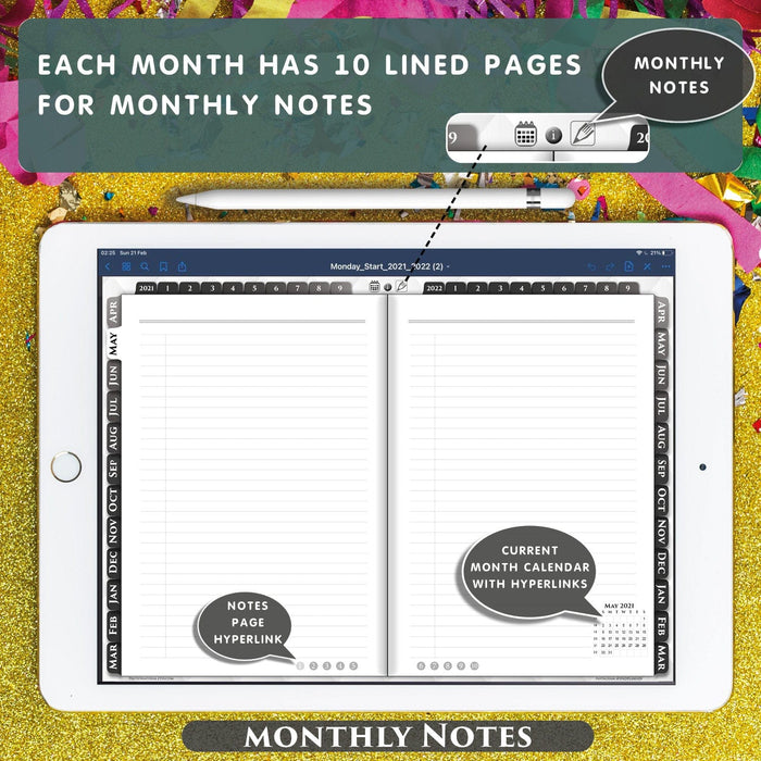 addtional pages for note taking