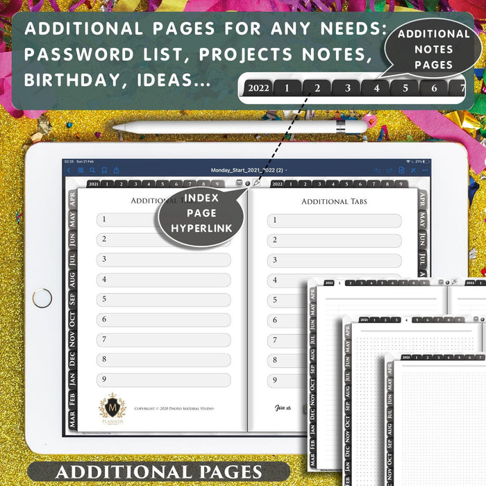 goodnotes page template for notes