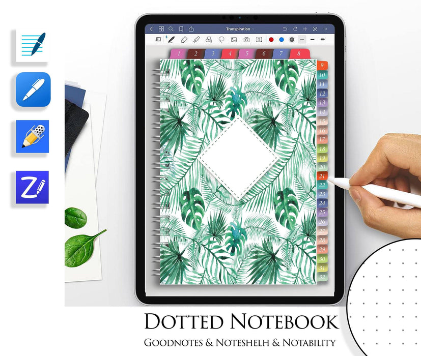 Dotted Goodnotes Notebook Template Digital Paper - iPad Planner